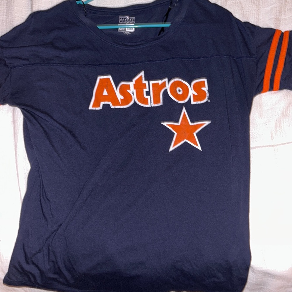 Genuine merchandise Astros t-shirt navy blue/ orange size M